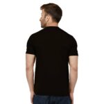 ANAHOO Solid Black plain black T-Shirt