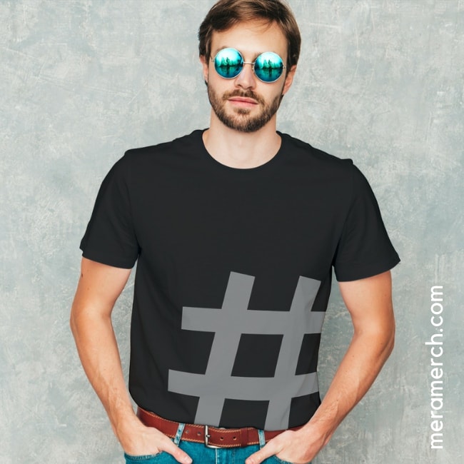 hashtag tshirts meramerch merch online shopping india tshirts online